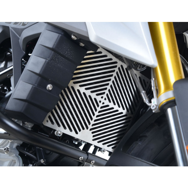 R&G Stainless Steel Radiator Guard for the BMW G310R '17- '23 and G310GS '17- '23 models